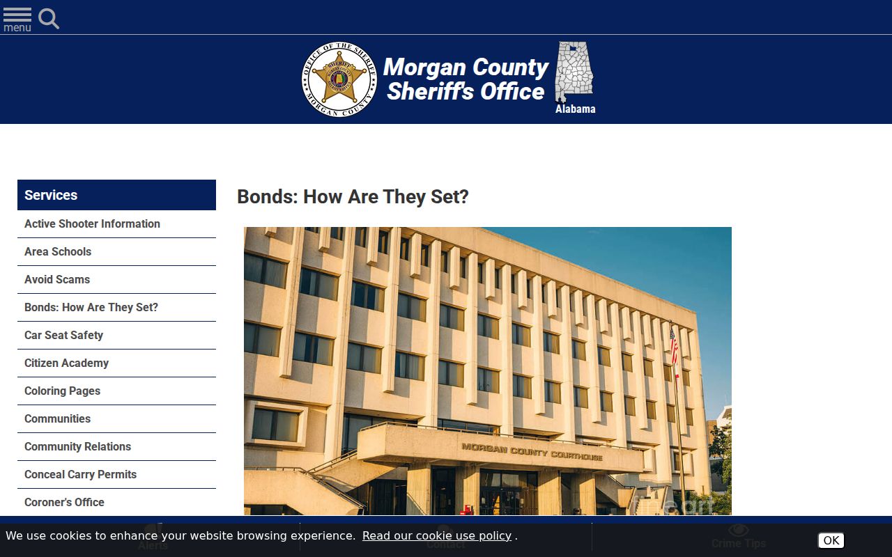 Morgan County criminal court records bond information
