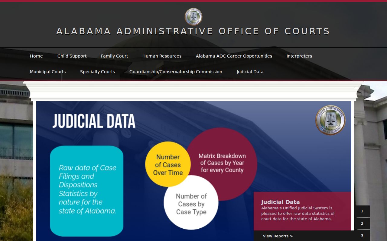 Alabama court administration for Morgan County court records
