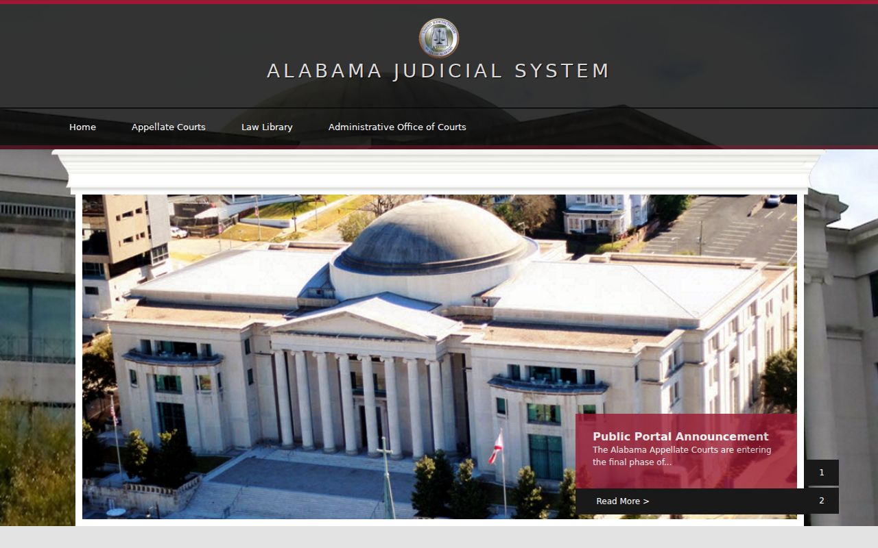 Alabama judicial system for Morgan County court records