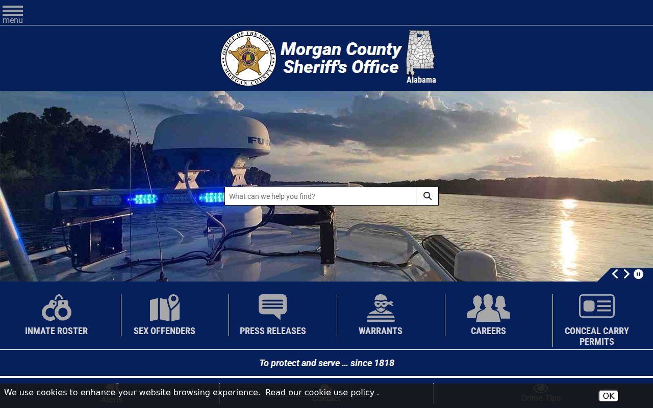 Morgan County Sheriff inmate and court record services